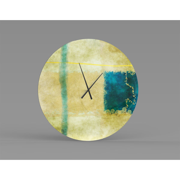 East Urban Home Jansen Metal Wall Clock Wayfair